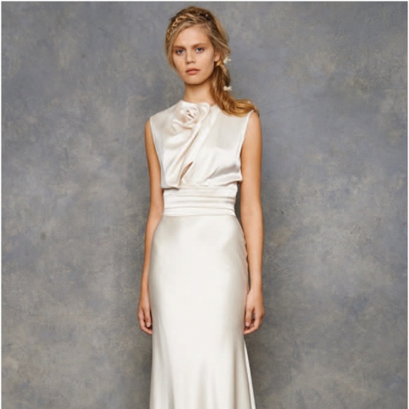 SOLD David Fielden wedding dress bridal size 10 - Picture 3 of 6